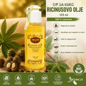 Organsko Ricinusovo olje 125 ml