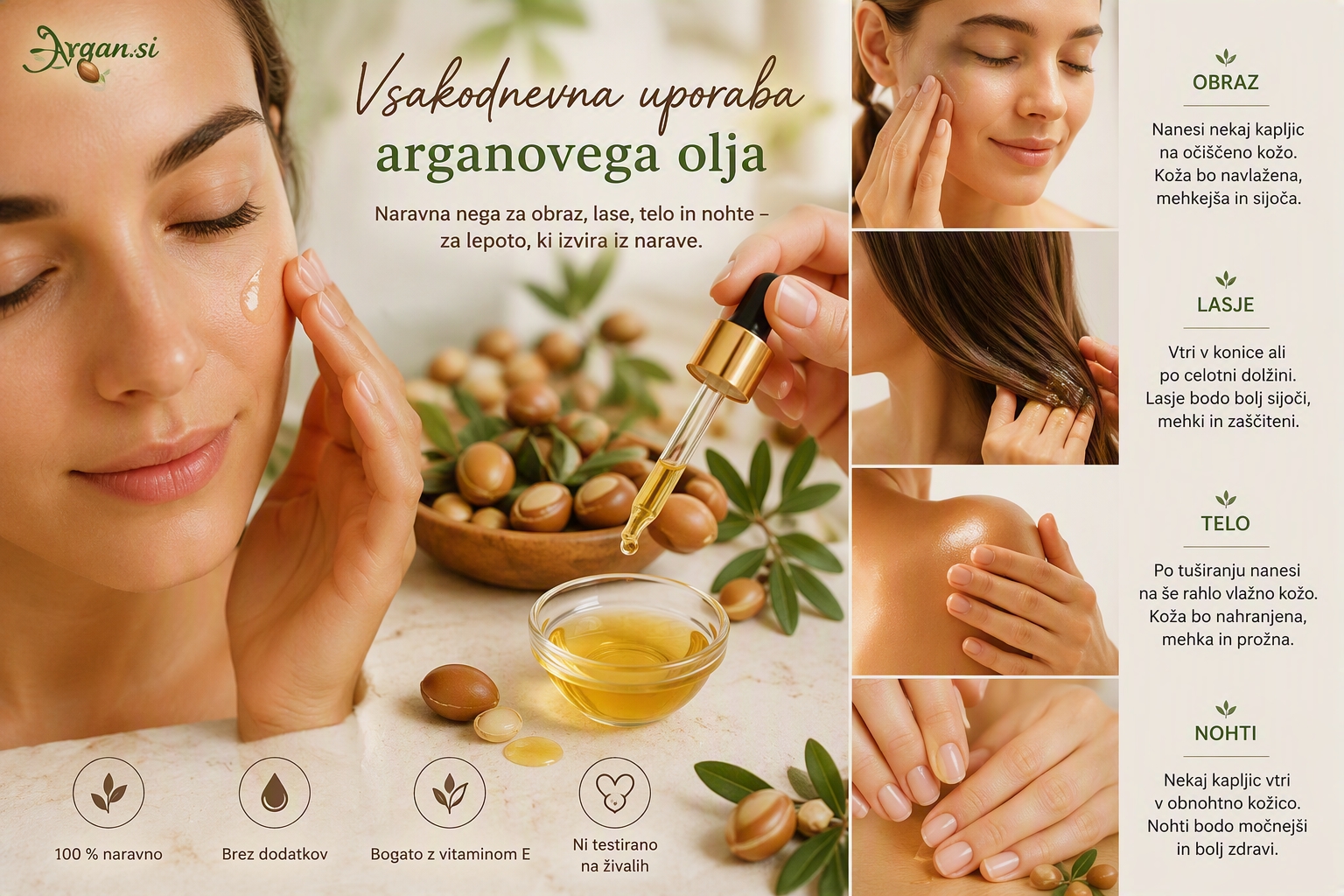 Vsakodnevna uporaba arganovega olja | argan.si